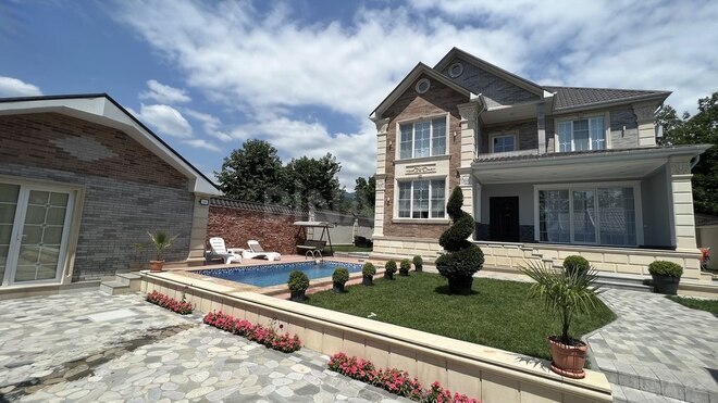 4 otaqlı həyət evi/bağ evi - Qəbələ - 250 m² (2)