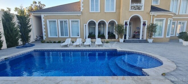 6 otaqlı həyət evi/bağ evi - Mərdəkan q. - 380 m² (1)