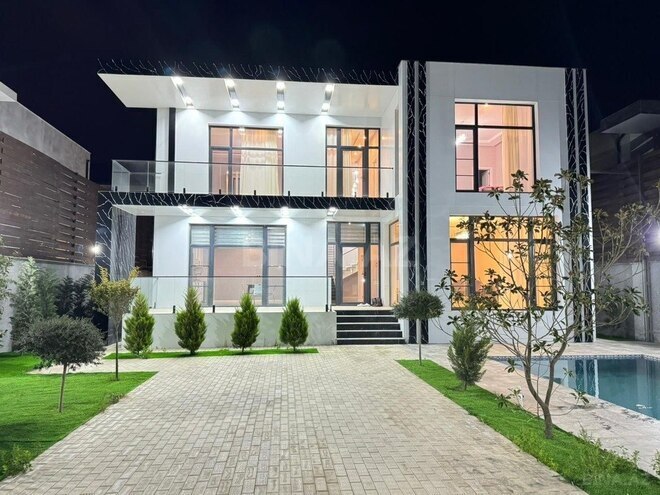 5 otaqlı həyət evi/bağ evi - Buzovna q. - 450 m² (1)