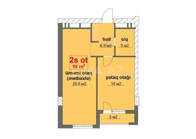 1 otaqlı yeni tikili - Sumqayıt - 56 m² (6)