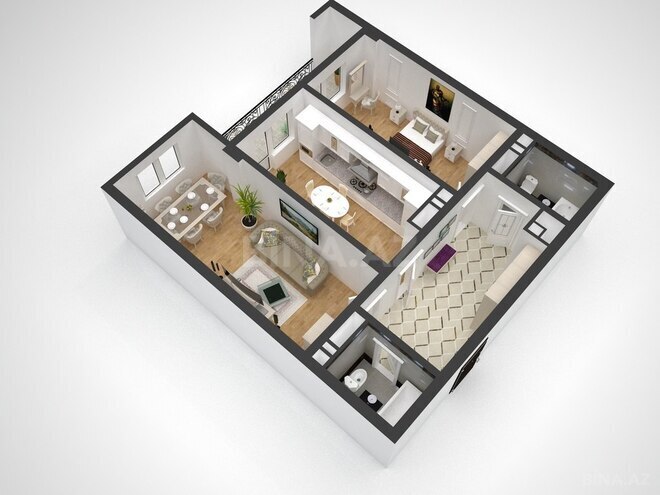 3 otaqlı yeni tikili - Nəriman Nərimanov m. - 105 m² (7)