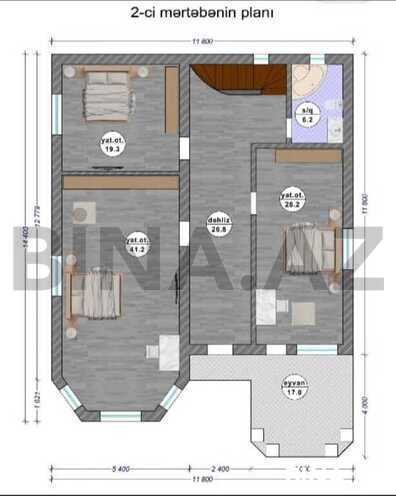 5 otaqlı həyət evi/bağ evi - Şüvəlan q. - 337 m² (18)