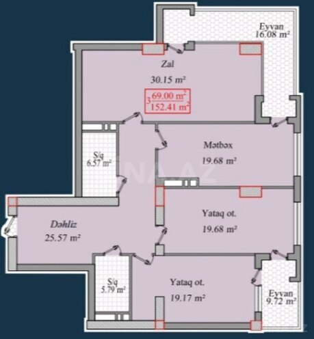 3-комн. новостройка - пос. Баилова - 155 м² (3)