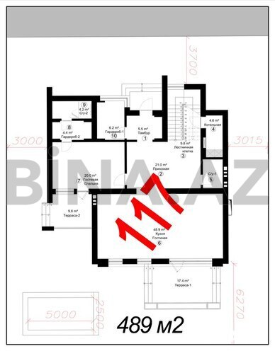 7 otaqlı həyət evi/bağ evi - Nardaran q. - 489 m² (5)