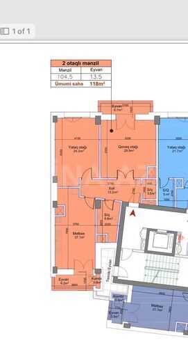 Satılır 3 otaqlı yeni tikili 118 m², Ağ şəhər q., photo 9 from 10