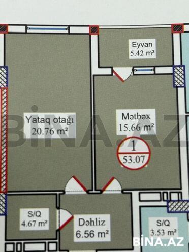 1 otaqlı yeni tikili - 28 May m. - 53.1 m² (3)