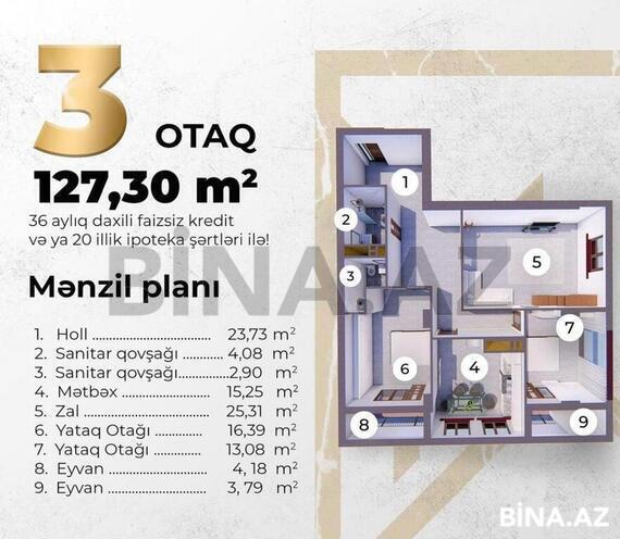 3 otaqlı yeni tikili - 28 May m. - 127 m² (3)