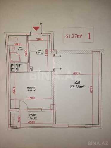 1 otaqlı yeni tikili - Xırdalan - 61.4 m² (3)