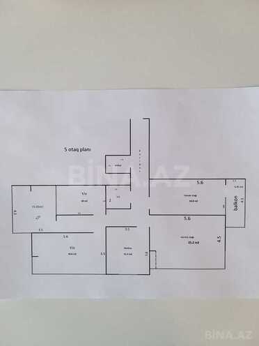 3 otaqlı yeni tikili - İnşaatçılar m. - 130 m² (24)