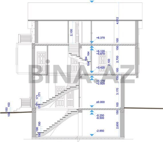 9 otaqlı həyət evi/bağ evi - Badamdar q. - 340 m² (16)
