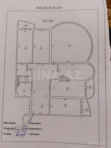 5 otaqlı yeni tikili - Şah İsmayıl Xətai m. - 230 m² (7)