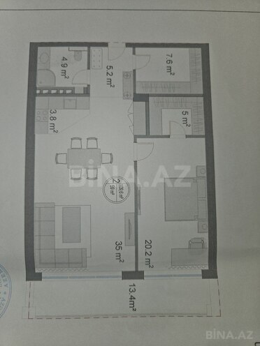 3 otaqlı yeni tikili - Nardaran q. - 110 m² (3)