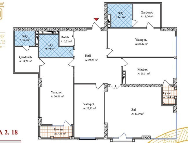 Satılır 4 otaqlı yeni tikili 231.2 m², 28 May m., photo 4 from 18