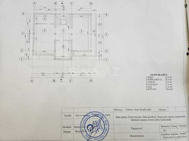 9 otaqlı həyət evi/bağ evi - Qala q. - 600 m² (7)