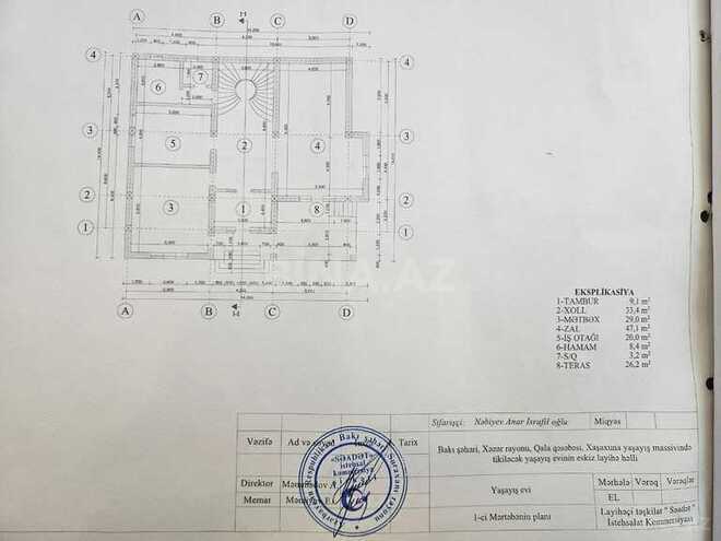 9 otaqlı həyət evi/bağ evi - Qala q. - 600 m² (5)