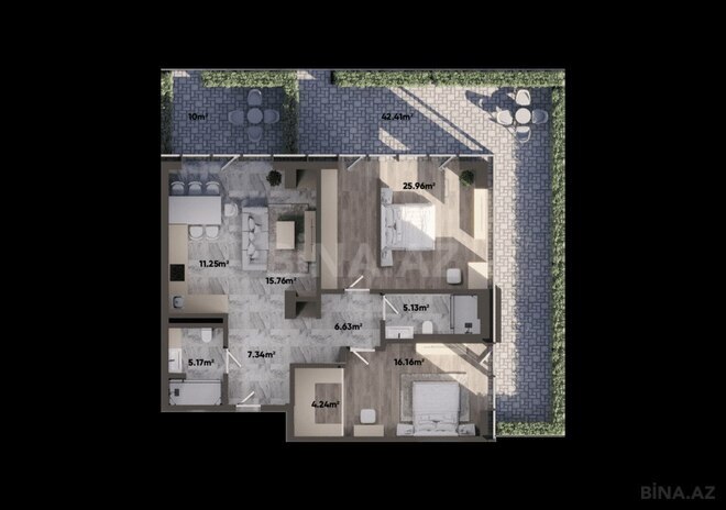 Satılır 3 otaqlı yeni tikili 169.2 m², Nardaran q., photo 7 from 8