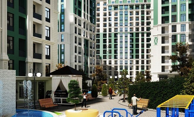 4 otaqlı yeni tikili - Gənclik m. - 179 m² (2)