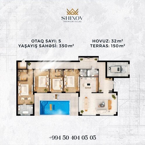 5 otaqlı həyət evi/bağ evi - Şıxov q. - 500 m² (6)