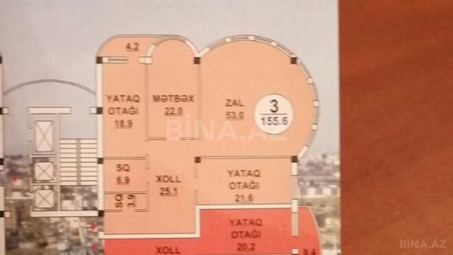 3 otaqlı yeni tikili - Şah İsmayıl Xətai m. - 156 m² (10)