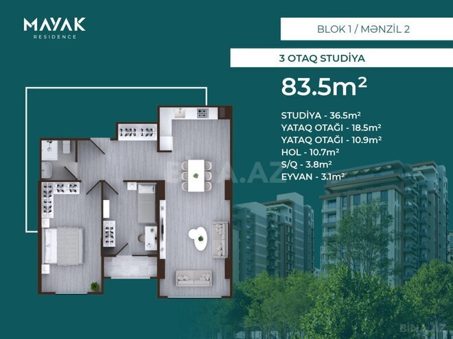 Продаётся 3-комн. новостройка 83.5 м², пос. Зых, photo 3 from 32