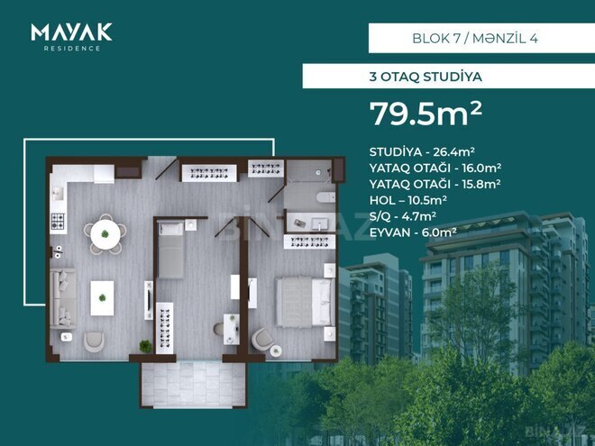 Продаётся 3-комн. новостройка 79.5 м², пос. Зых, photo 3 from 32