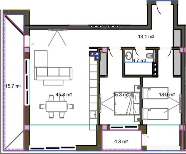 Продаётся 3-комн. новостройка 136.8 м², пос. Нардаран, photo 10 from 11