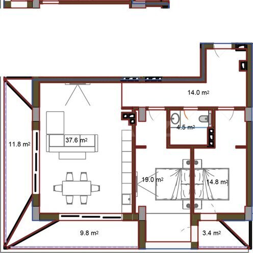 3 otaqlı yeni tikili - Nardaran q. - 134.6 m² (8)