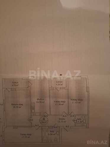 4 otaqlı yeni tikili - Qara Qarayev m. - 126 m² (6)