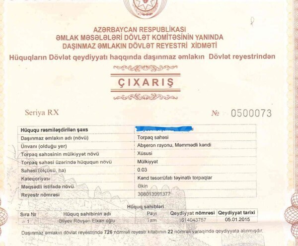 Torpaq - Məmmədli q. - 3 sot (5)