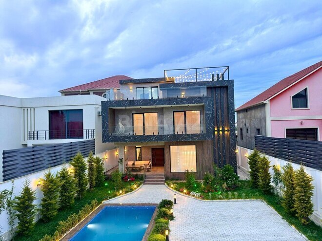 5 otaqlı həyət evi/bağ evi - Buzovna q. - 350 m² (1)