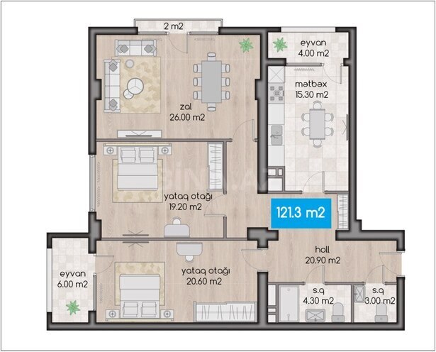 Продаётся 3-комн. новостройка 121.3 м², м. 28 мая, photo 7 from 20