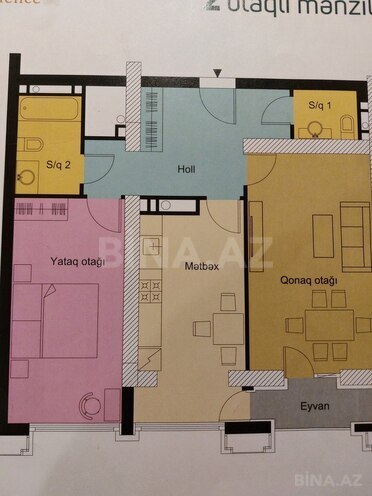 2 otaqlı yeni tikili - Ağ şəhər q. - 90.5 m² (4)