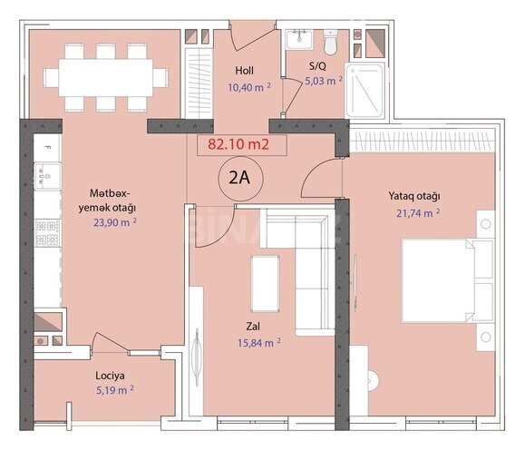 Продаётся 2-комн. новостройка 82.1 м², пос. 7-ой мкр, photo 5 from 9