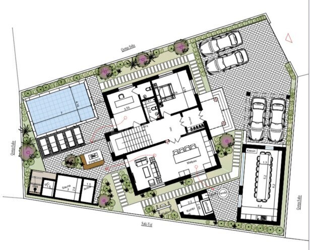 9 otaqlı həyət evi/bağ evi - Nardaran q. - 390 m² (5)