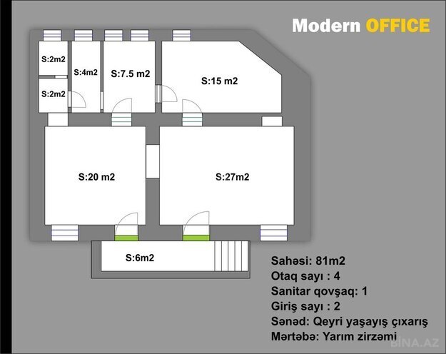 Объект - м. Ичеришехер - 85 м² (11)