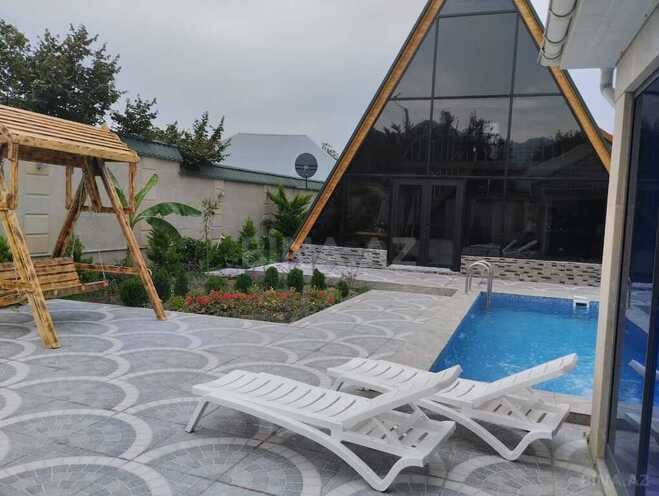 4 otaqlı həyət evi/bağ evi - Qəbələ - 100 m² (9)