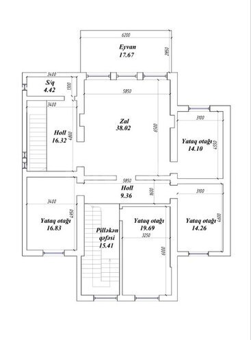 7 otaqlı həyət evi/bağ evi - Mərdəkan q. - 370 m² (14)