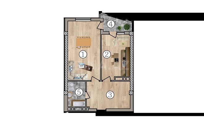 1 otaqlı yeni tikili - 28 May m. - 61 m² (8)