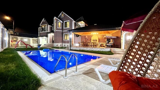 9 otaqlı həyət evi/bağ evi - Qəbələ - 350 m² (1)
