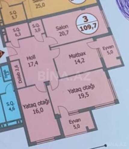 Satılır 3 otaqlı yeni tikili 109.7 m², Nəriman Nərimanov m., photo 6 from 11