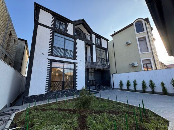 9 otaqlı həyət evi/bağ evi - Badamdar q. - 440 m² (1)