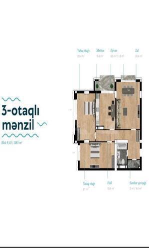 3-комн. новостройка - м. Низами - 118.5 м² (2)