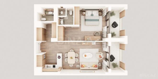 1 otaqlı yeni tikili - Nardaran q. - 74.7 m² (12)