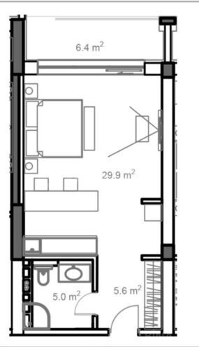 1-комн. новостройка - пос. Нардаран - 58 м² (7)