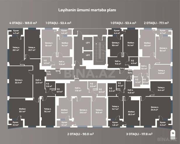 1 otaqlı yeni tikili - Ulduz m. - 53.4 m² (3)