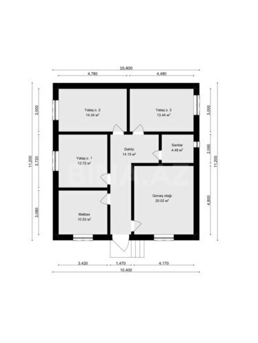 4 otaqlı həyət evi/bağ evi - Mehdiabad q. - 116 m² (12)