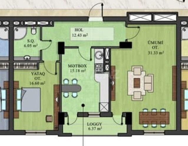 Продаётся 2-комн. новостройка 88 м², м. Ази Асланов, photo 3 from 20