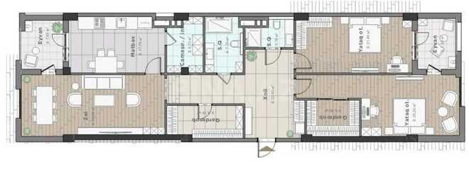 3-комн. новостройка - м. Низами - 165 м² (2)