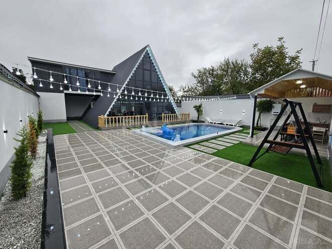 5 otaqlı həyət evi/bağ evi - Qəbələ - 150 m² (9)