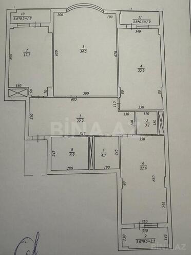 4-комн. новостройка - м. Элмляр Академиясы - 156 м² (7)